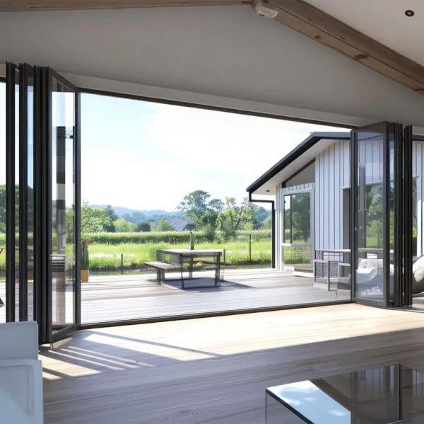 6 Pane Aluminium Bifold Door - Image 5