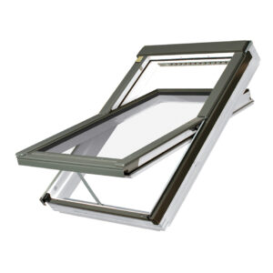 FAKRO White Acrylic Electrically Operated Centre Pivot Roof Window (FTP-V Z-Wave)