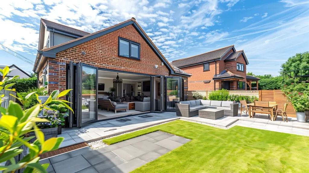 aluminium windows and bifold.