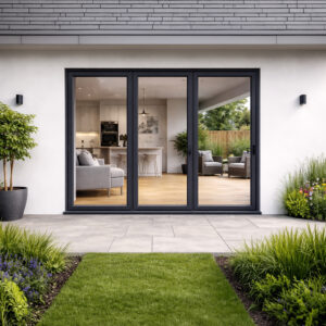 3 Pane Alunet Bifold Door