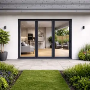 3 Pane Alunet Bifold Door