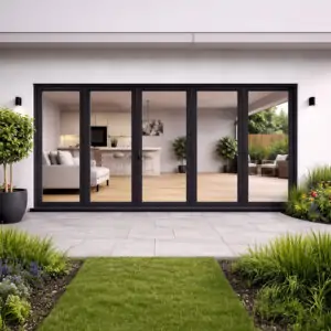5 Pane Alunet Bifold Door