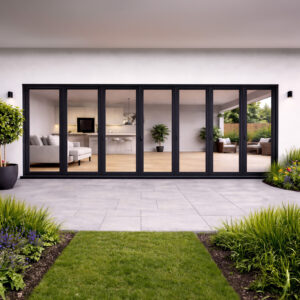 7 Pane Alunet Bifold Door