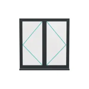 Aluminium Casement Window (Style 16)