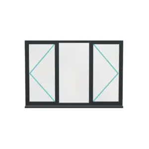 Aluminium Flush Window (Style 38)
