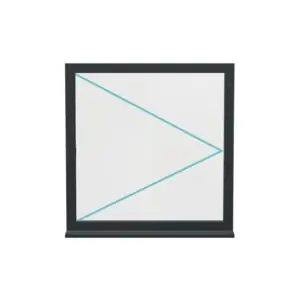 Aluminium Casement Window (Style 4)