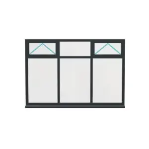 Aluminium Flush Window (Style 43)