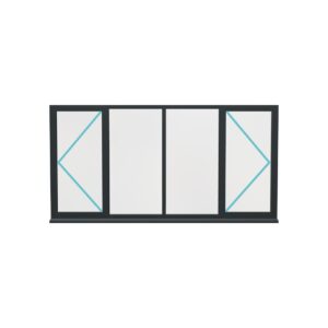 Aluminium Flush Window (Style 48)