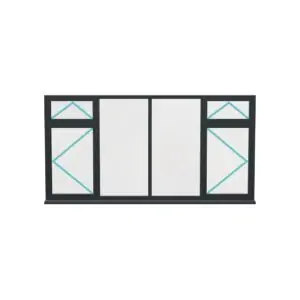 Aluminium Flush Window (Style 50)