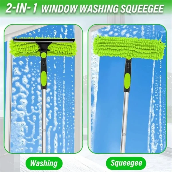 4.5m Telescopic Extendable Window Cleaner Equipment Glass Cleaning Squeegee 3