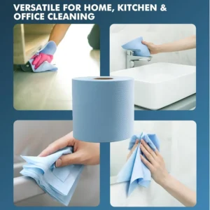 6 x Blue Rolls 2-Ply Centrefeed Paper Towels for Commercial use 4