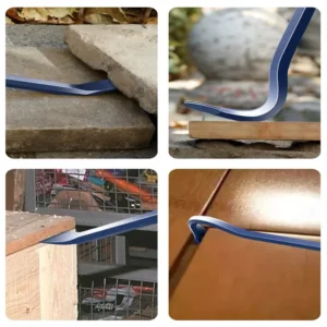 Heavy Duty Crowbar Woodworking Staple Remover Pry Bar Strike Cap Nail Puller Car Repair Tool Construction Hand Disassembly Tool 4