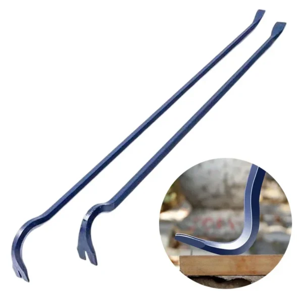 Heavy Duty Crowbar Woodworking Staple Remover Pry Bar Strike Cap Nail Puller Car Repair Tool Construction Hand Disassembly Tool 1