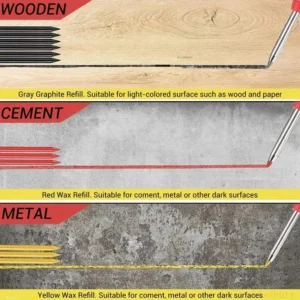 2.8mm Solid Carpenter Pencil Mechanical Pencil with Built-in Sharpener 4