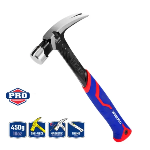 WORKPRO 20oz One-Piece Forged Hammer 1