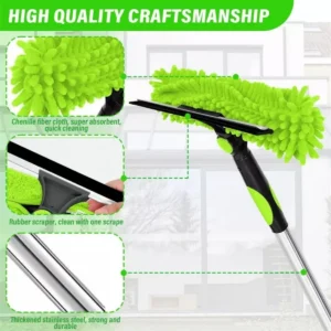 4.5m Telescopic Extendable Window Cleaner Equipment Glass Cleaning Squeegee 4