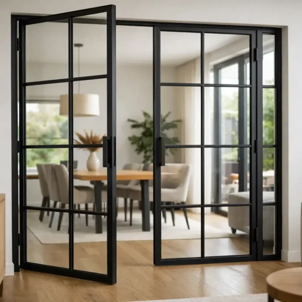 Internal steel look doors for modern homes