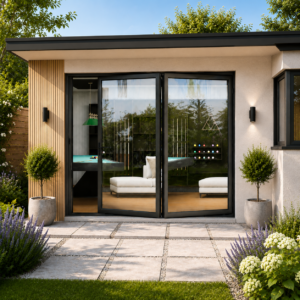 Aluminium 2 Pane Bifold Door