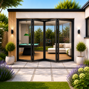 Aluminium 4 Pane Bifold Door