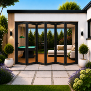 Aluminium 6 Pane Bifold Door