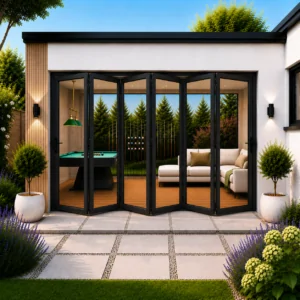Aluminium 6 Pane Bifold Door
